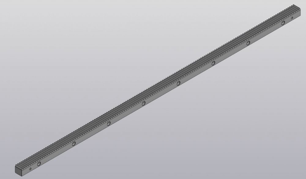 Прямозубая зубчатая рейка L-M3S2000-DIN7